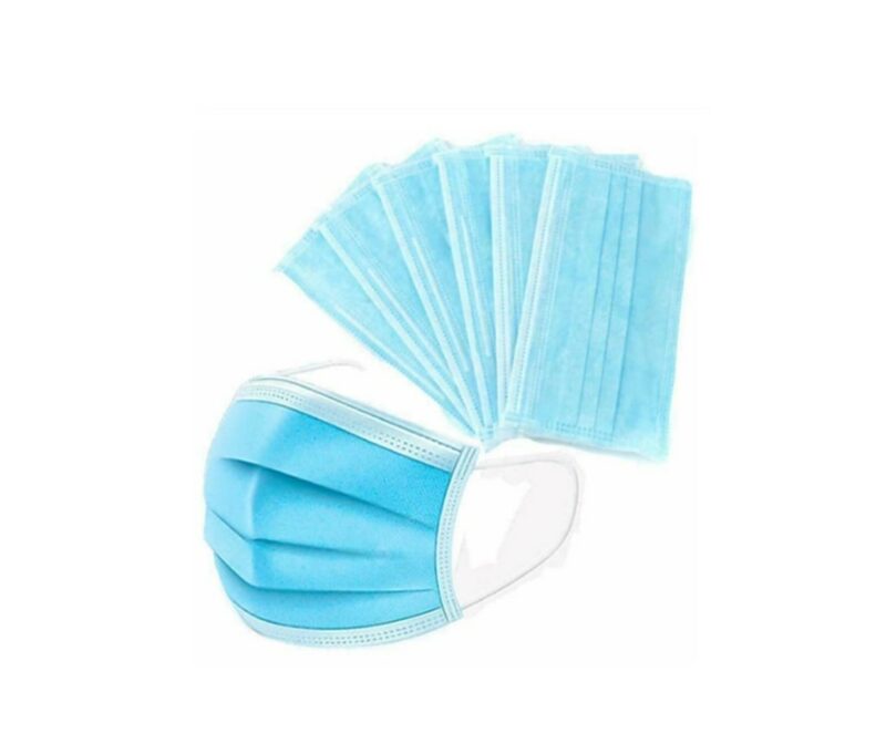 Mascherine chirurgiche a tre strati colore azzurro