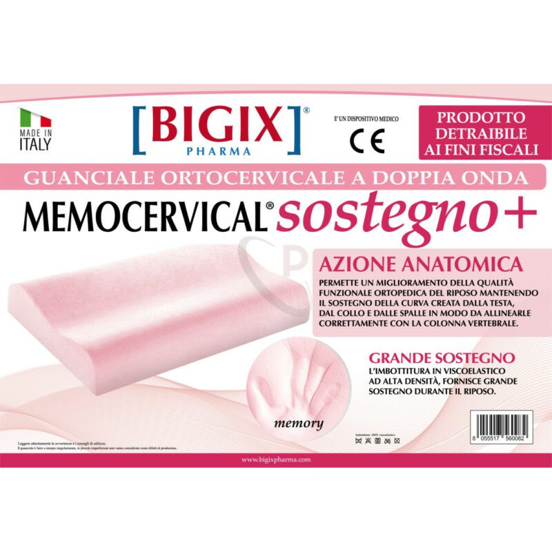 Bigix guanciale memocervical sostegno +