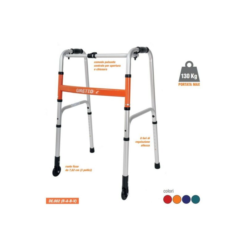 Deambulatore Giretto a due ruote e due puntali